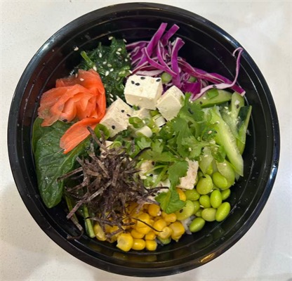 Veggie Bowl at Tea Time in Waco